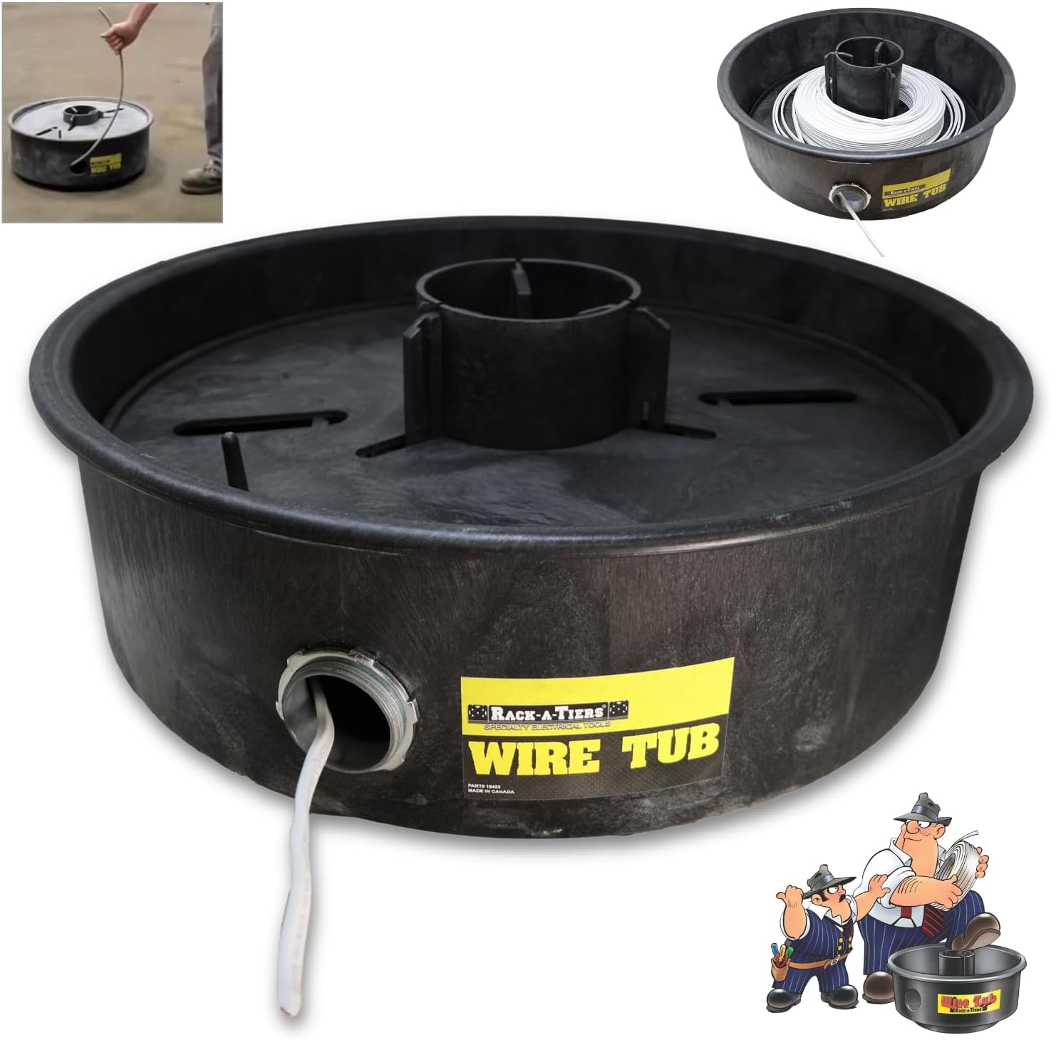 Rack-A-Tiers Wire Tub